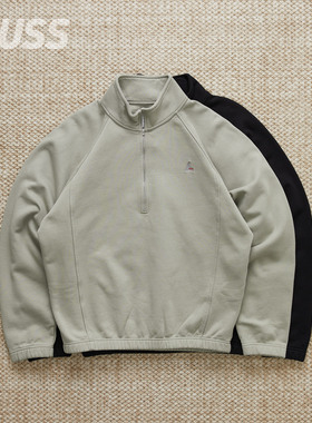 现货 ROA HIKING LOGO 490GSM HEAVY 法国毛圈布半拉链卫衣 25AW