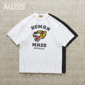 HUMAN T恤 MADE 现货 日产虎头标语印花短袖 GRAPHIC SHIRT 25SS