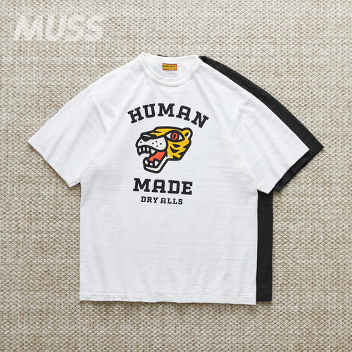 HUMANMADE日产虎头标语印花短袖