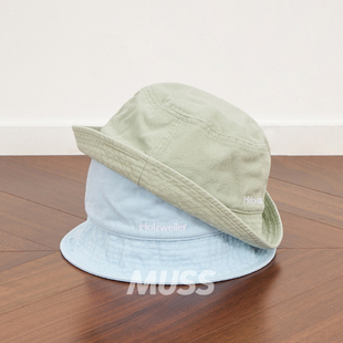 BUCKET 现货 WASHED PAFE HAT水洗刺绣LOGO休闲渔夫帽 HOLZWEILER