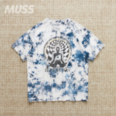 LIBERAIDERS 天竺棉拉绒扎染印花短袖 现货 HERE NOW T恤 25SS