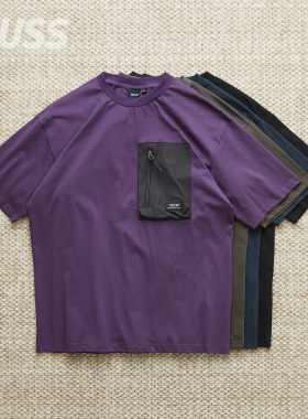 现货 TAION MOUNTAIN POCKET T-SH 户外登山拉链口袋圆领短袖25SS