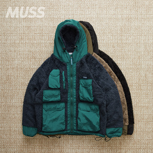 UTILITY 现货 FLEECE PILE 拼接摇粒绒保暖夹克外套 LIBERAIDERS