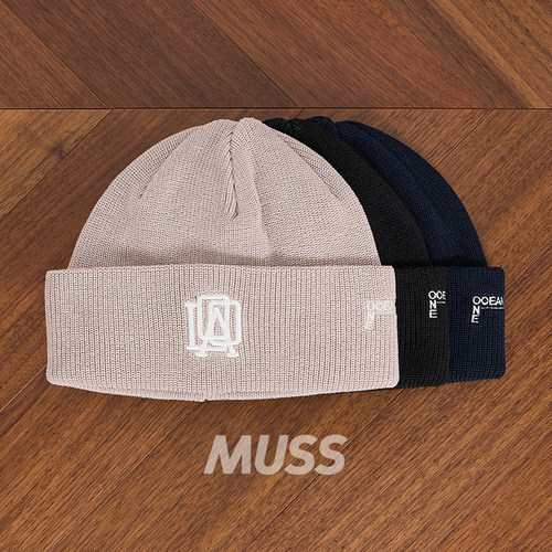 现货 NANAMICA OOAL KNIT CAP 日产混纺LOGO刺绣休闲冷帽针织帽