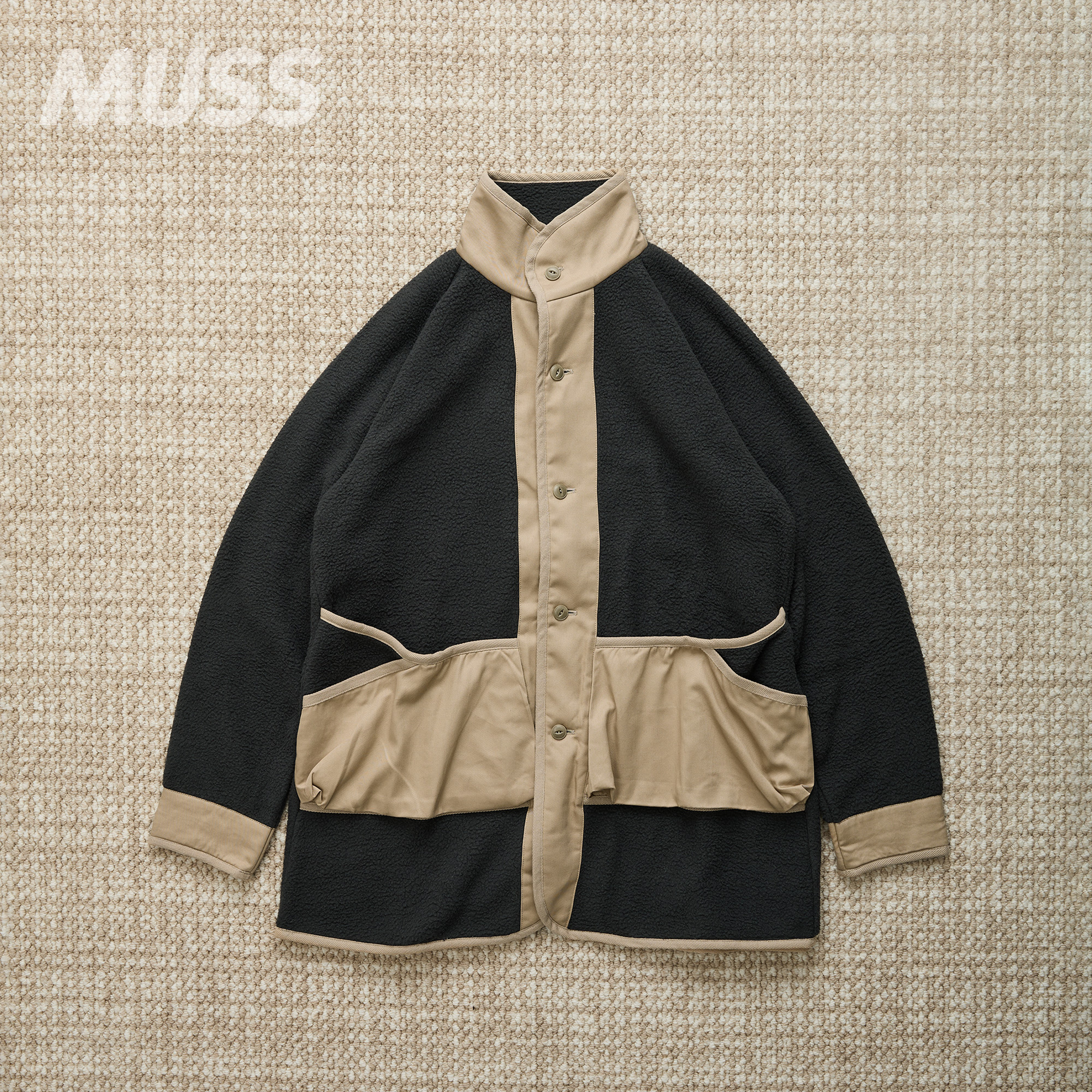 现货 CCP BOA FLEECE COAT 日产拼接机能摇粒绒保暖大衣外套