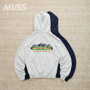 现货 GRAMICCI ZIP HOODED 小野人复古休闲户外印花连帽拉链卫衣