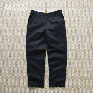 HUMNAN 日产斜纹棉布爱心刺绣休闲直筒裤 MADE PANTS CHINO 现货