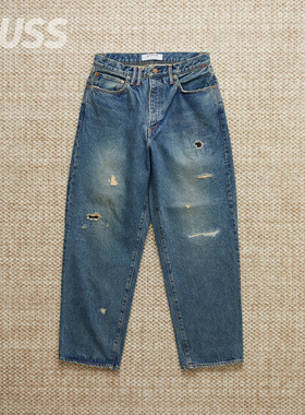 现货 ANACHRONORM 80'S WIDE 5P PANT日产水洗破坏赤耳牛仔裤25AW