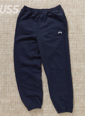 现货 STUSSY STOCK LOGO PANT 斯图西LOGO刺绣束脚运动休闲长裤