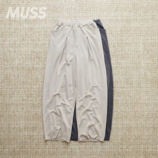 TUCK PIQUE EASY PANTS 25SS 现货 复古石洗染色褶裥休闲裤 SABY