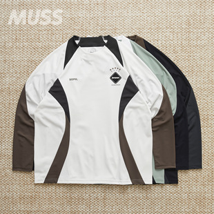 F.C.REAL 拼接速干弹性长袖 BRISTOL SHIRT 球衣T恤25AW GAME 现货