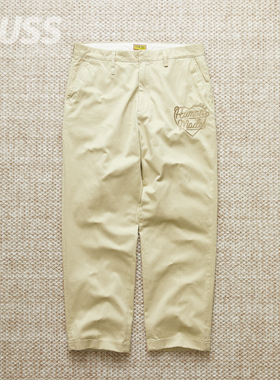 现货 HUMAN MADE CHINO PANTS 日产单褶爱心刺绣休闲裤25SS