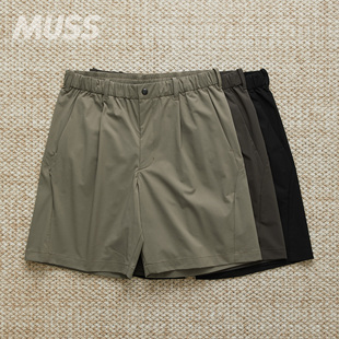 现货GOLDWIN ONETUCK LIGHT STRETCH SHORTS弹性抗皱宽松休闲短裤