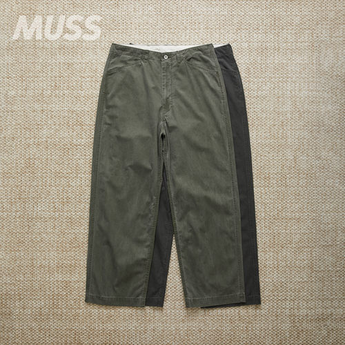 现货 NANAMICA FIELD PANTS 成衣染色做旧复古休闲直筒裤 26SS