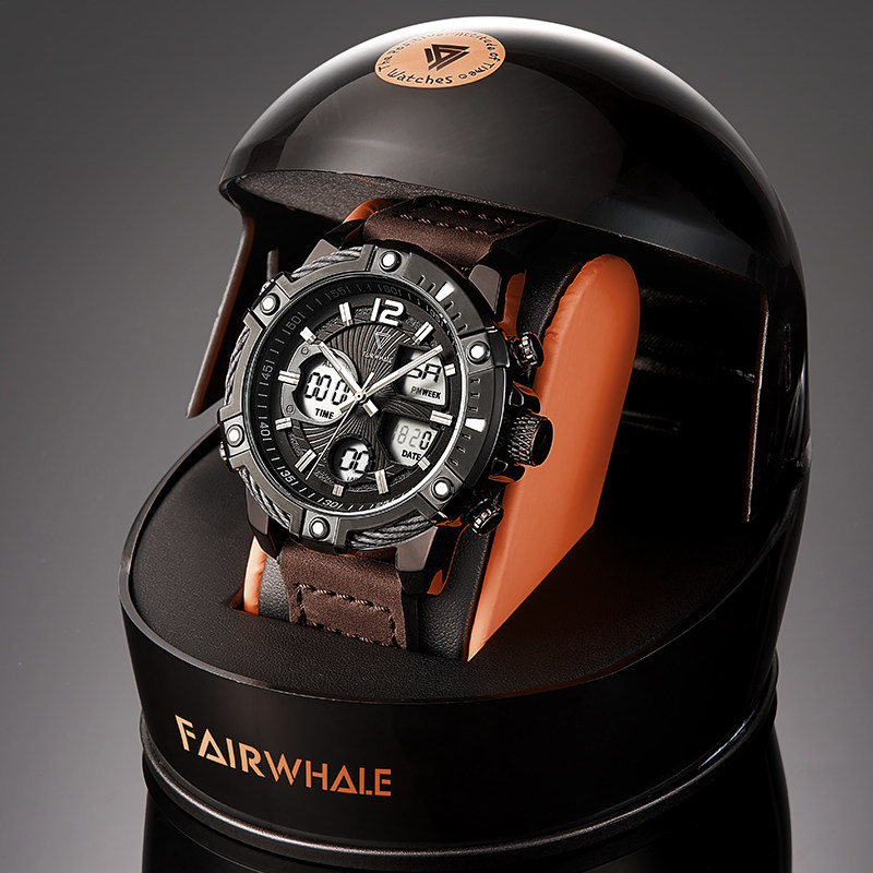 马克华菲2020新款手表男士电子表潮流名牌正品高初中学生运动机械