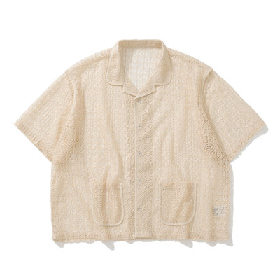 ArmyLogic宽松衬衫镂空