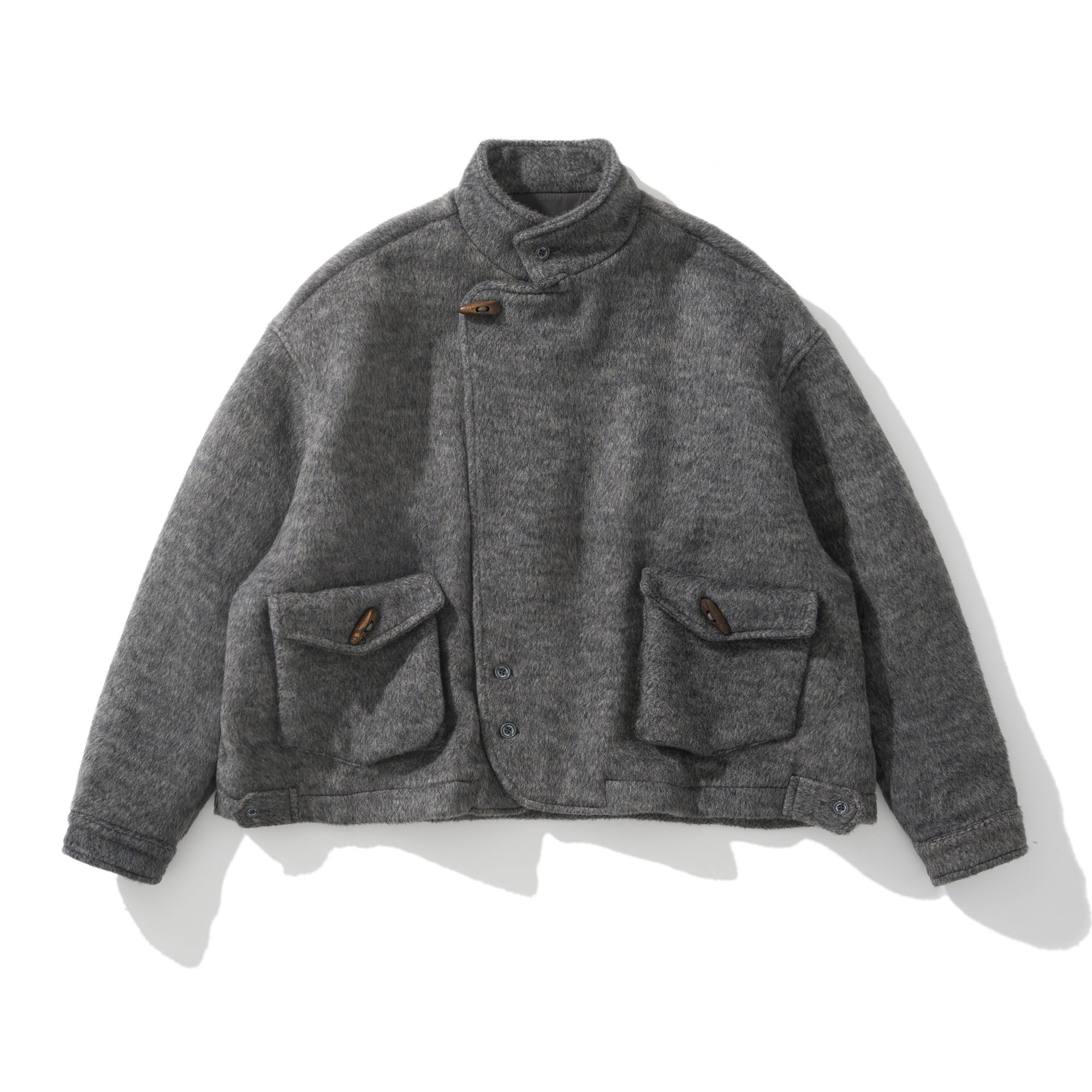 Army Logic 25FW 秋冬季复古牛角扣大口袋宽松外套