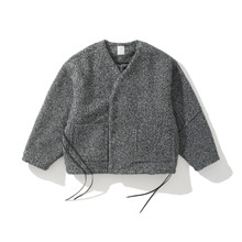 Army Logic 25FW 秋冬复古杂色肌理侧抽绳宽松休闲外套