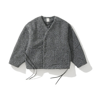 秋冬复古杂色肌理侧抽绳宽松休闲外套 25FW Army Logic