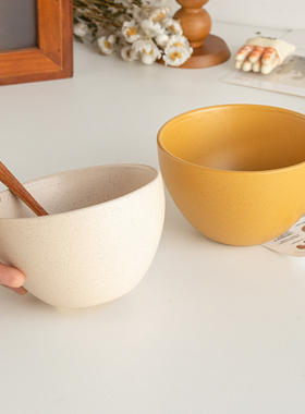 芦苇〖闭眼入19.99两个饭碗〗4.5英寸芝麻釉陶瓷碗ins小碗燕麦碗