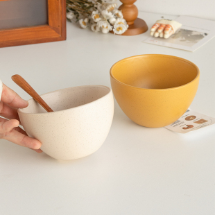 芦苇〖闭眼入19.99两个饭碗〗4.5英寸芝麻釉陶瓷碗ins小碗燕麦碗