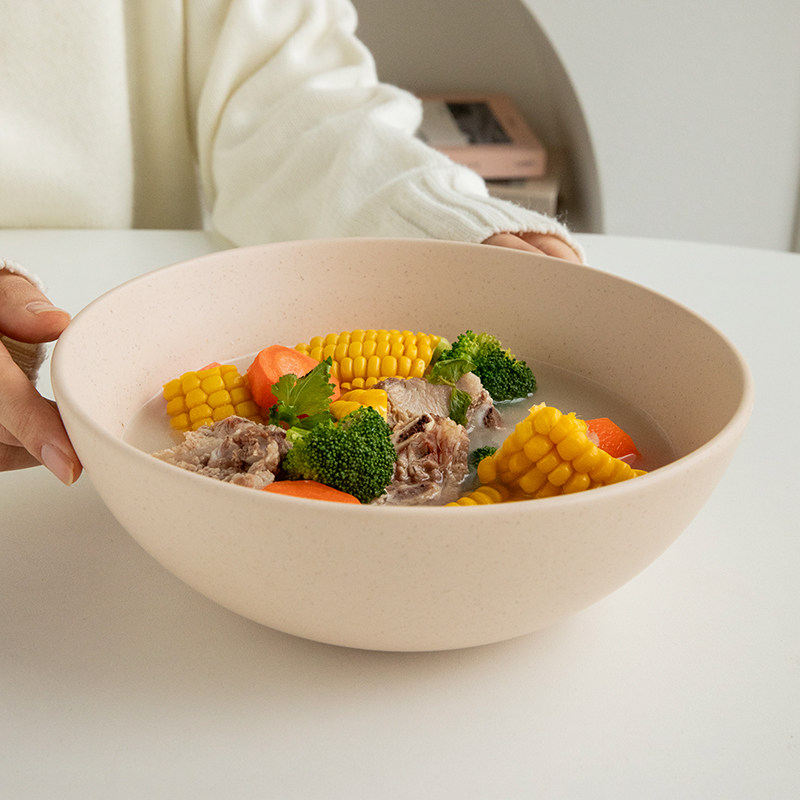 芦苇〖简约又实用〗9英寸敞口陶瓷汤碗大号螺蛳粉碗酸菜鱼大盆碗,餐饮具,碗,淘宝优惠券,粉丝福利购,淘宝优惠卷