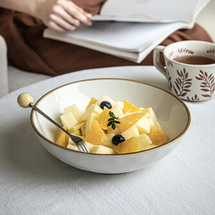 芦苇〖超实用沙拉碗〗8.5英寸菜碗陶瓷大碗复古面碗创意餐厅餐具