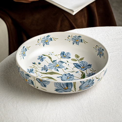 芦苇特别好看的陶瓷沙拉碗