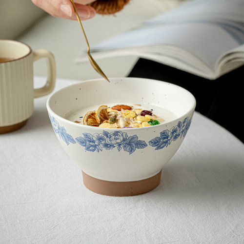 法式5英寸高脚陶瓷饭碗