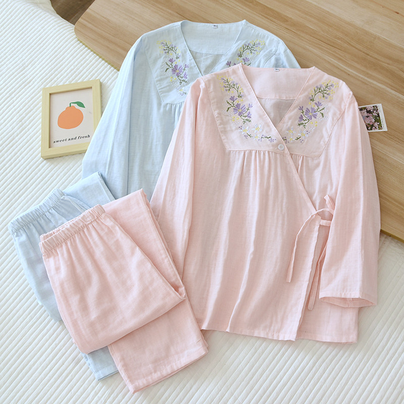 女棉大码加肥和服套长套