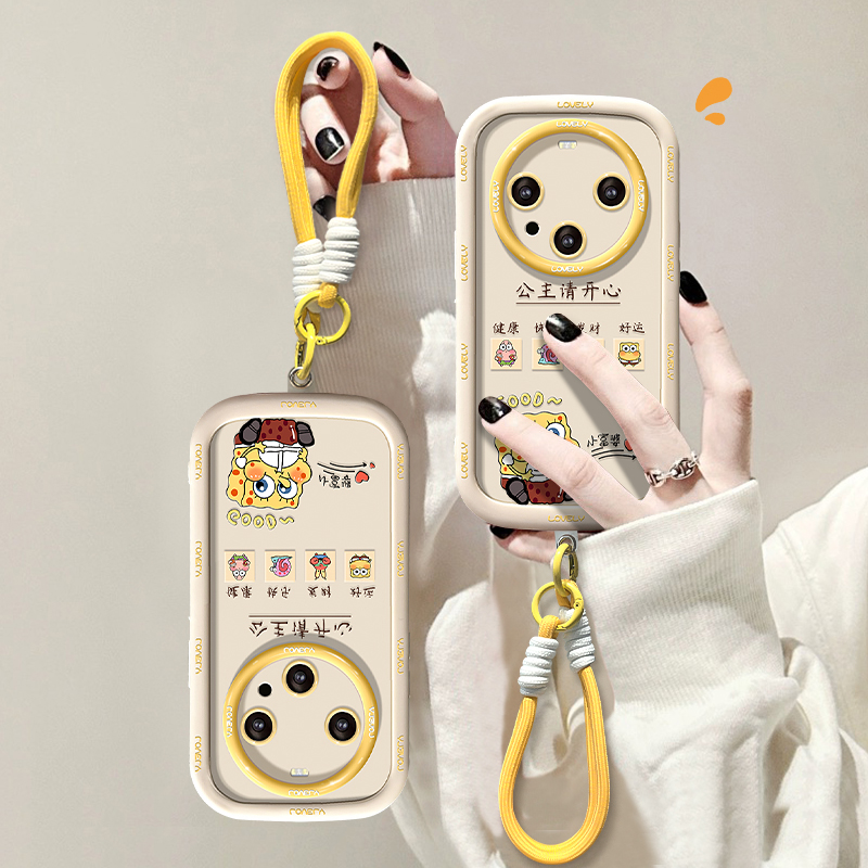 华为mate泡芙壳海绵宝宝手机壳