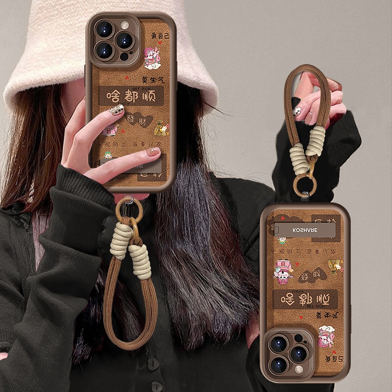 苹果16天眼羊皮啥都顺手机壳