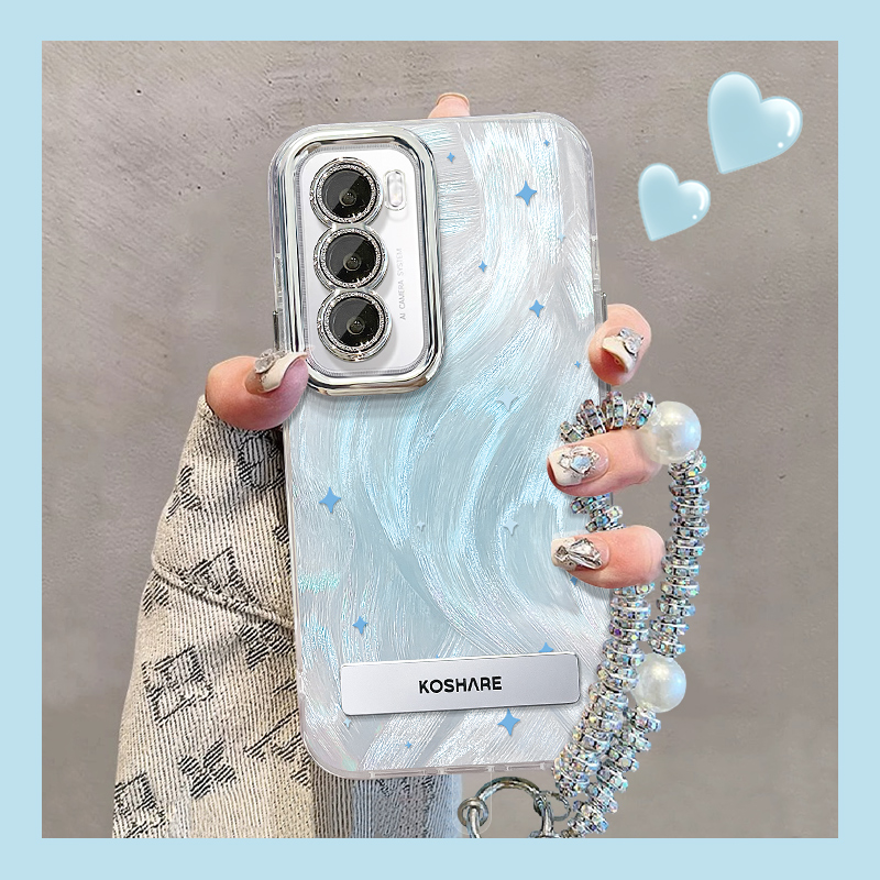 opporeno12羽纱自带镜头膜手机壳
