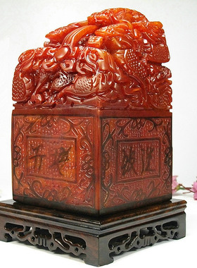 摆件大玉玺玉玺寿山石仿古