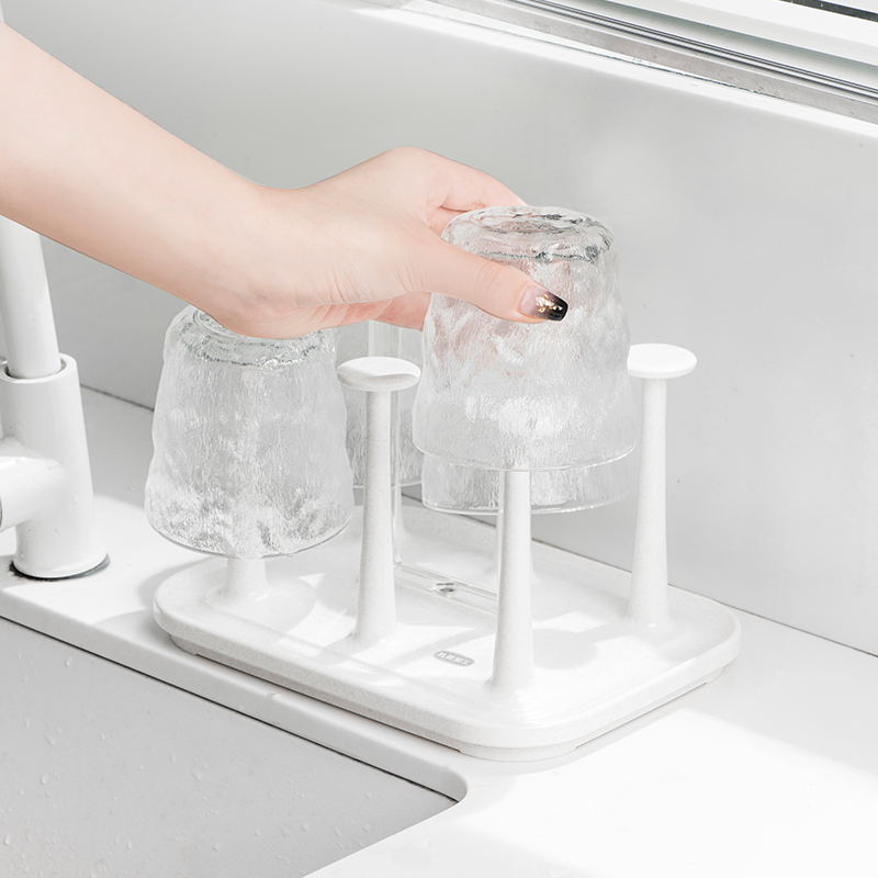 日本进口asvel沥水奶瓶倒置杯架