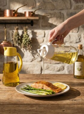 日本asvel重力自动开合玻璃油壶不挂油forma油瓶防漏家用油罐调料