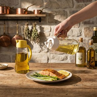 日本asvel重力自动开合玻璃油壶不挂油forma油瓶防漏家用油罐调料