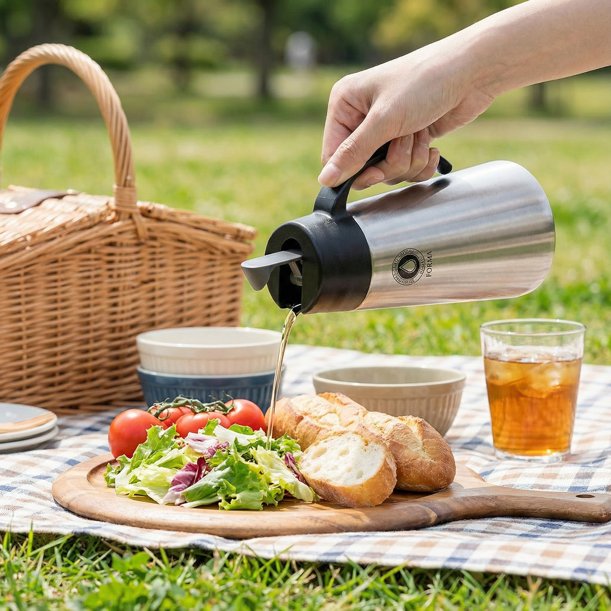 asvel日本不锈钢厨房防漏油瓶