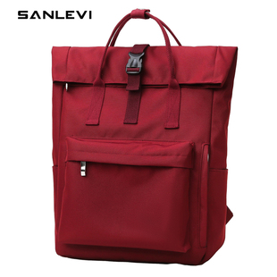 日本双肩包男女徒步背包简约商务通勤大容量电脑包百搭大学生书包