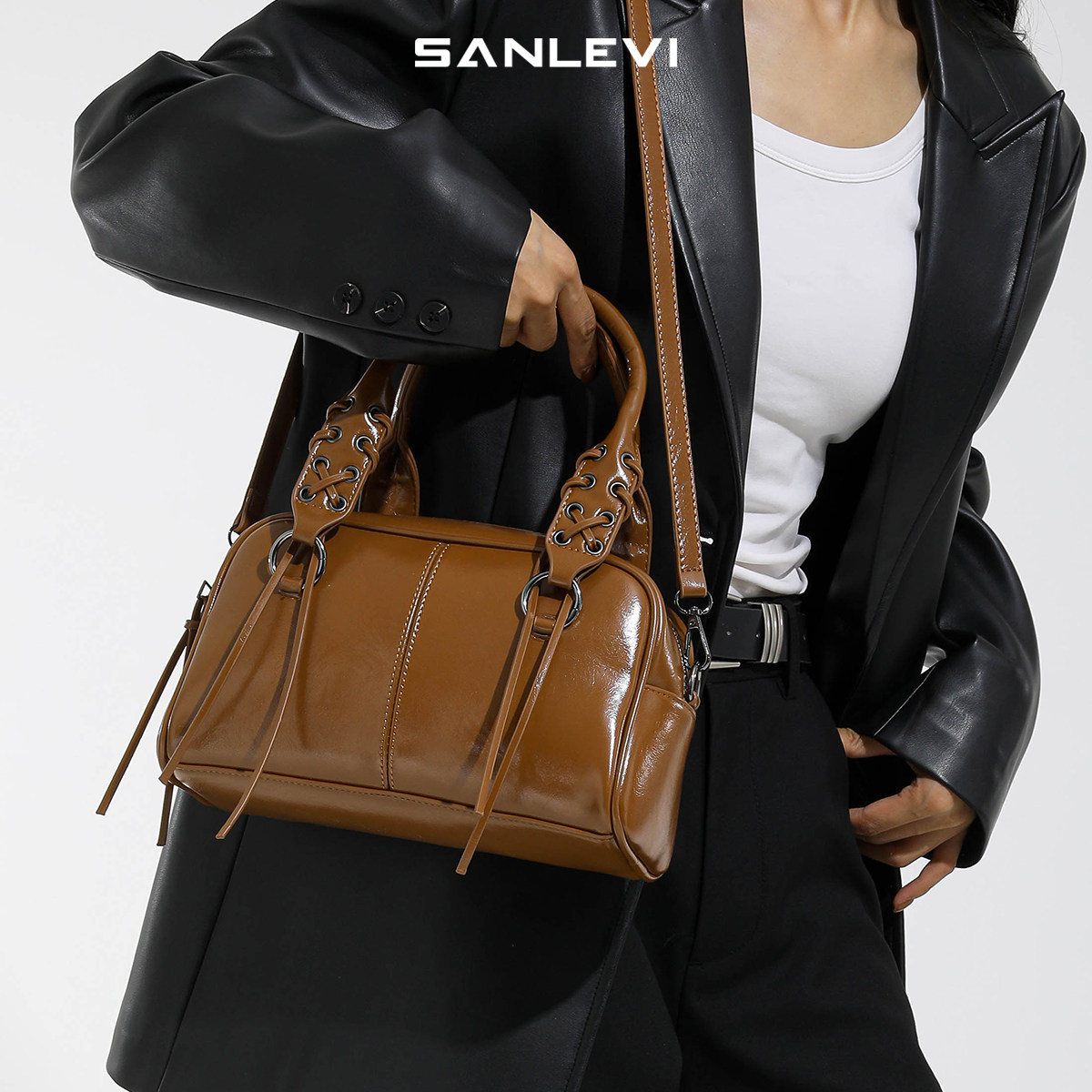 小众超火棕色包包女式2026年秋冬新款流行时尚单肩包美拉德斜挎包