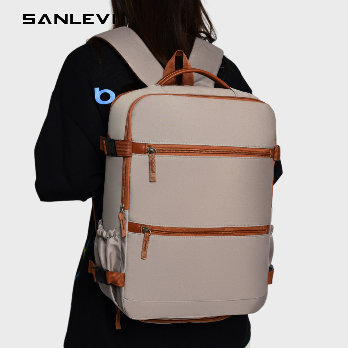 旅行双肩包男2026新款旅游轻便高颜值行李包大容量出差电脑书包女