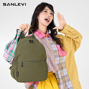 书包女生小学生日系初中生少女小众背包女休闲迷你双肩包纯色简约