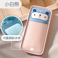 Подушка с белым медведем Глупая (антибактериальный шелк)