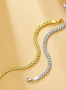 ADHORA意大利S925银6m空心仙人掌表带中性风手链送女友送闺蜜