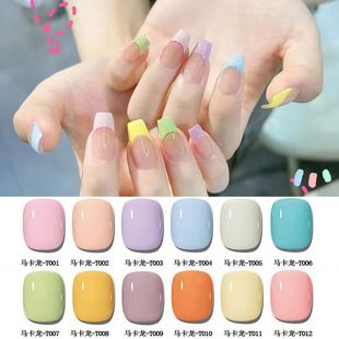 马卡龙色多巴胺甲油胶持久百搭流行网红爆款 色系美甲店专用光疗胶