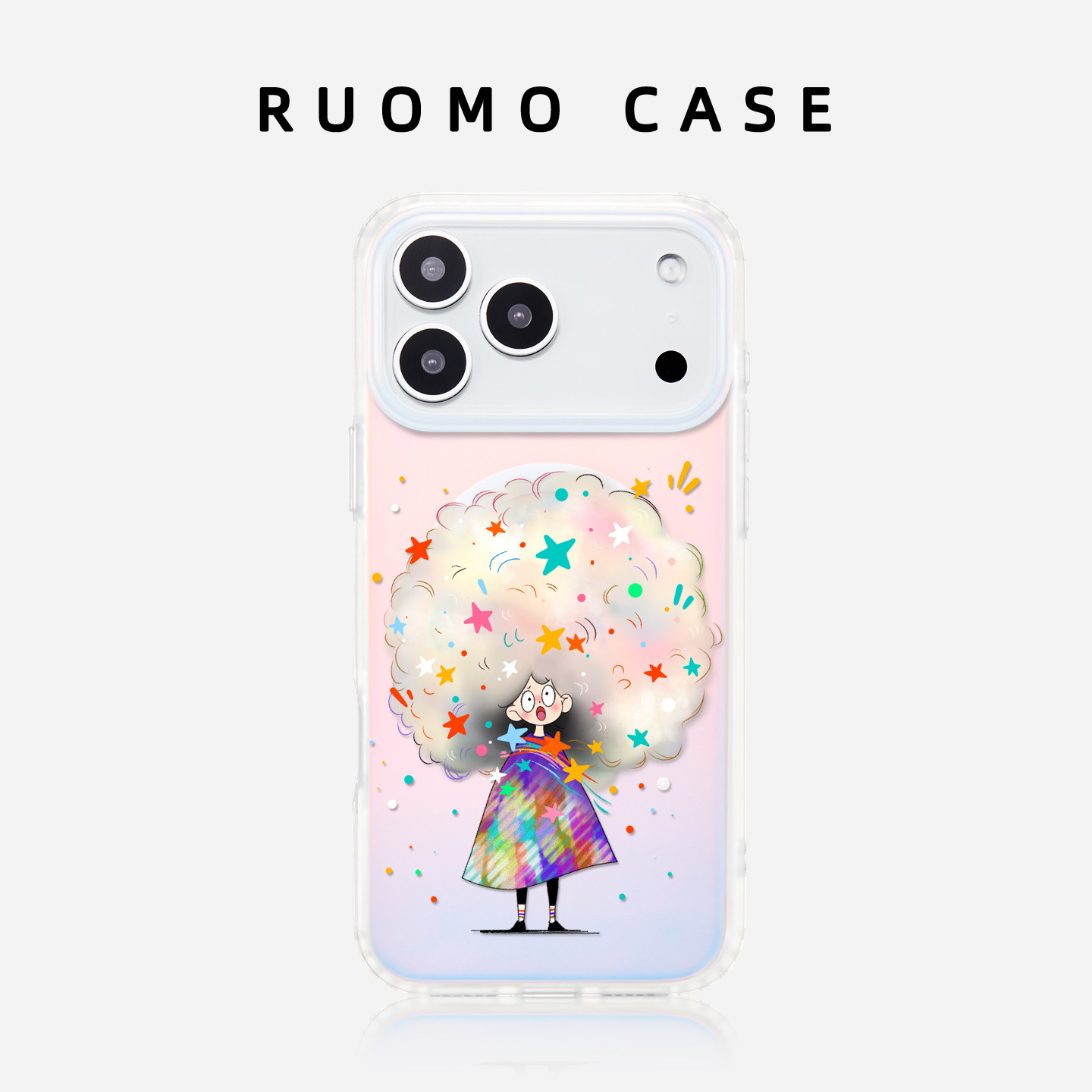 若墨适用苹果17promax手机壳新款iphone16pro女15磁吸镭射高级感带挂绳14渐变小众创意13个性少女时尚12套