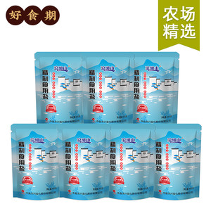 【芭芭农场兑换专享】中盐琅琊山未加碘精制食用盐400g*7袋