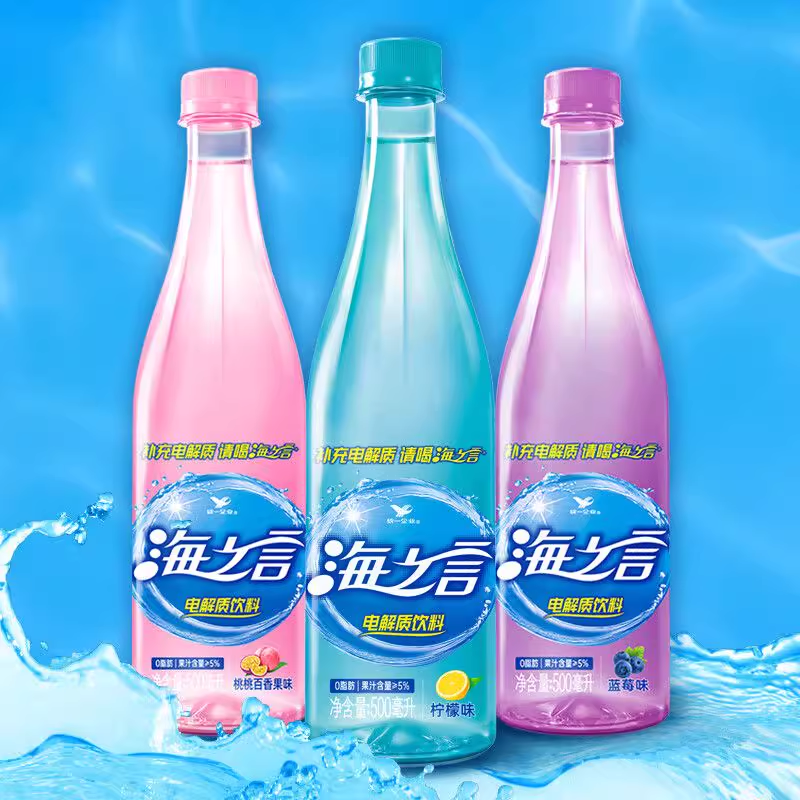 统一海之言柠檬百香果西柚味 500ml*10瓶/5瓶-TJB