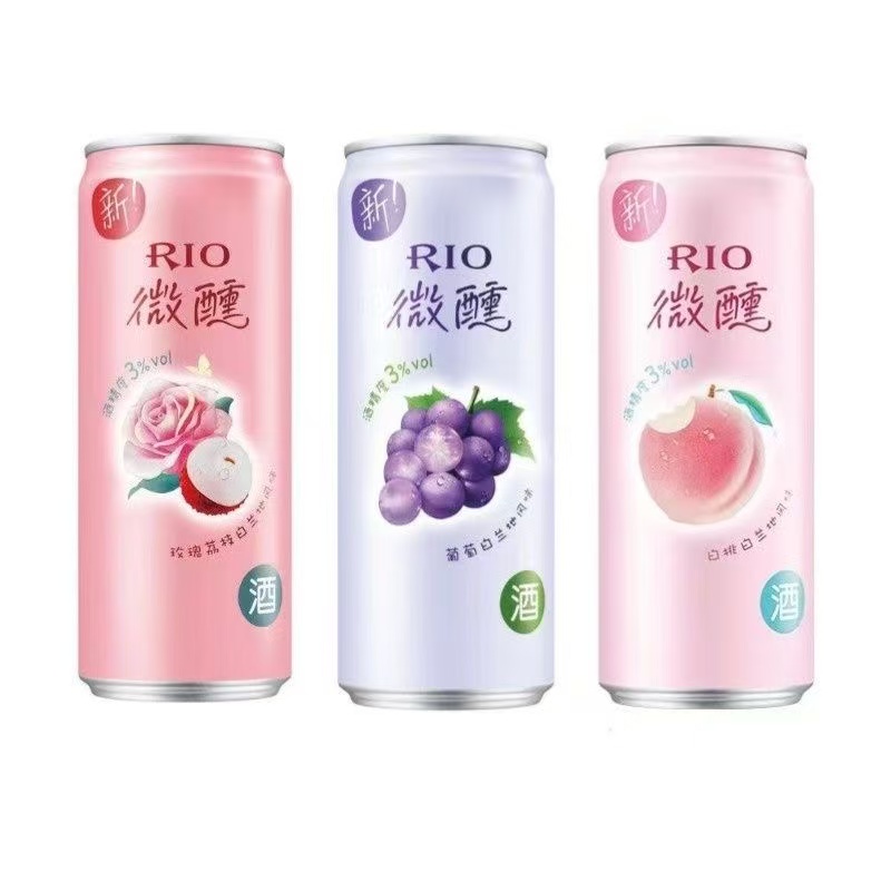 RIO锐澳鸡尾酒微醺3度多口味 330ml*3罐/4罐混合口味-z