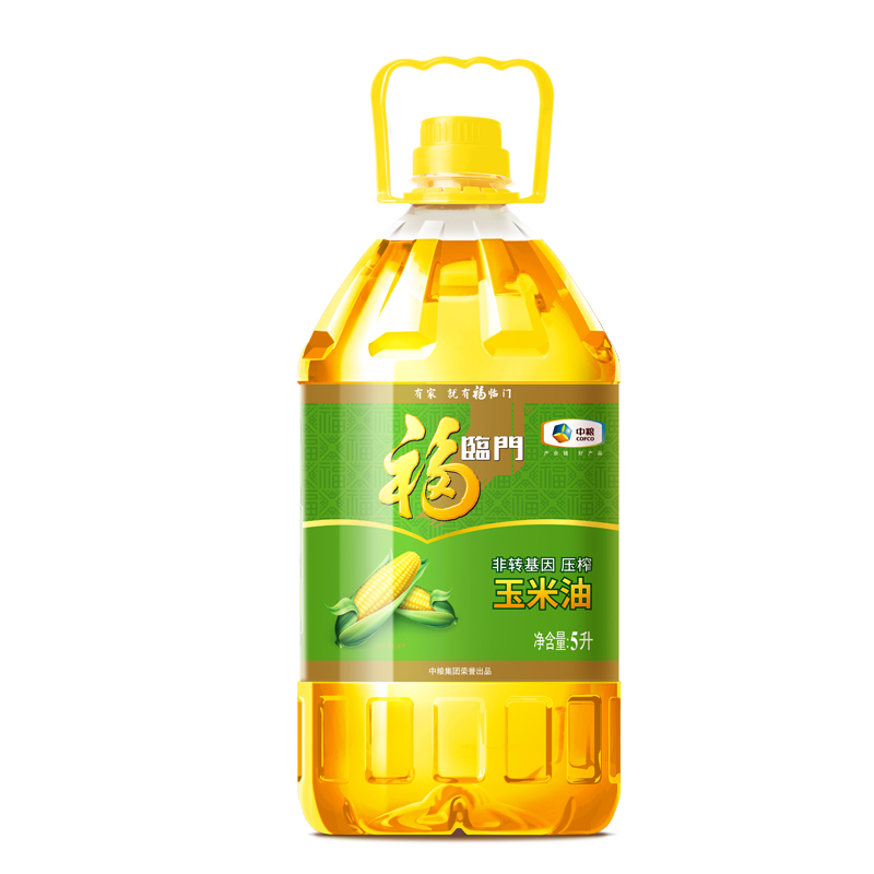 福临门压榨玉米油5L一桶